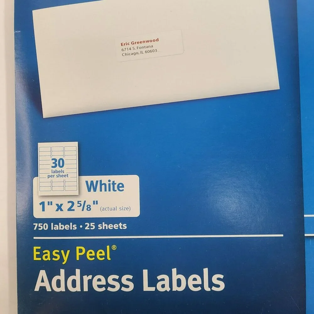 Avery Inkjet Address Labels Printable 1